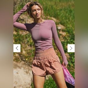 FP The Way Home Shorts - Brushed Apricot Pink - Size XL